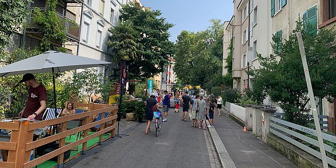 Blick auf einen Teil des St. Johann Superblocks (Foto: A. Hearn)